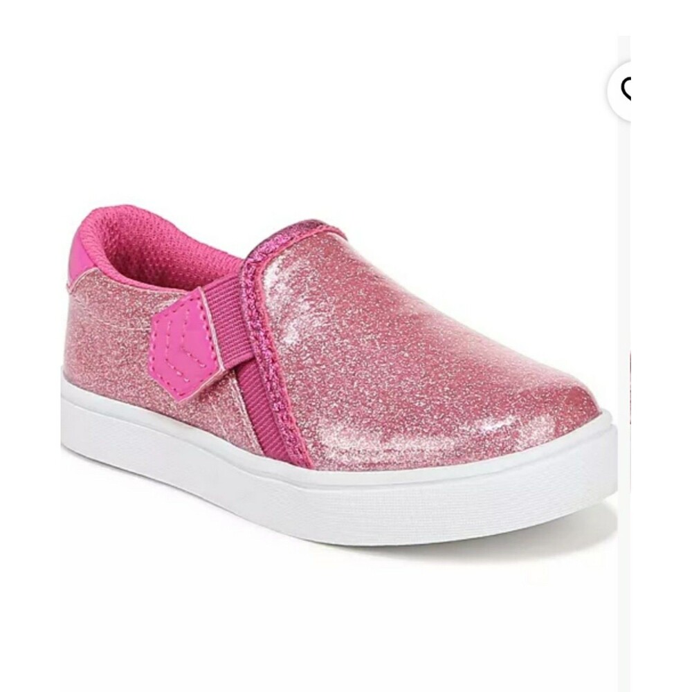 NEW Dr. Scholl's Madison Toddler Slip-On shoes hot pink glitter finish Sz 11 WWW